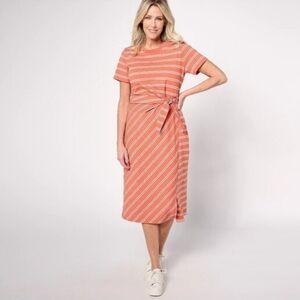 AnyBody Women's Orange Midi Dress Size Medium